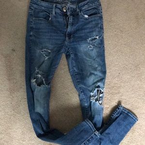 American Eagle Ripped Skinny Jeans